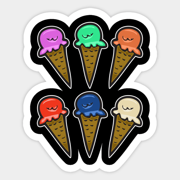 Ice Cream Cones #3 Sticker by RockettGraph1cs